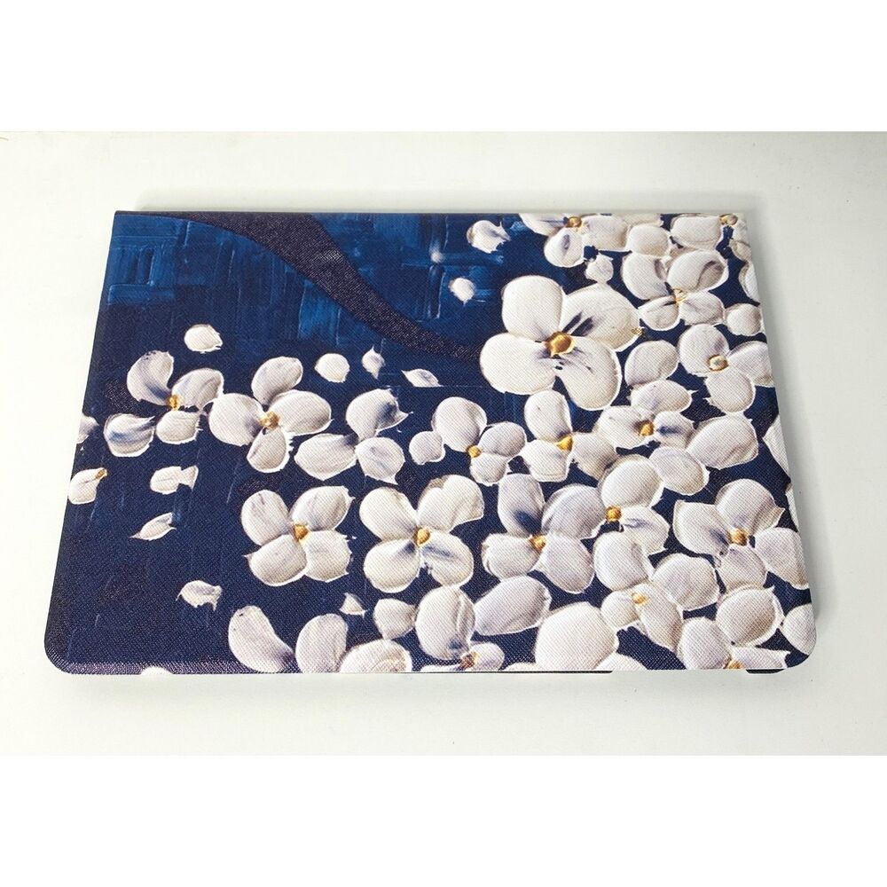 Concrion Blue Floral iPad Air 1 2 Pro Designer Portfolio Case New Tech Accessory